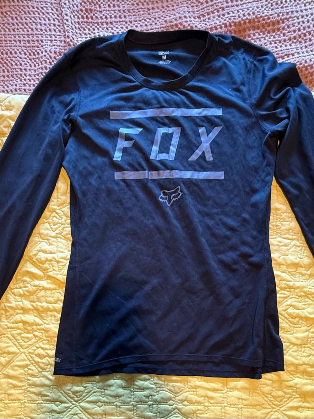 Fox Black Long mountain biking Tee
